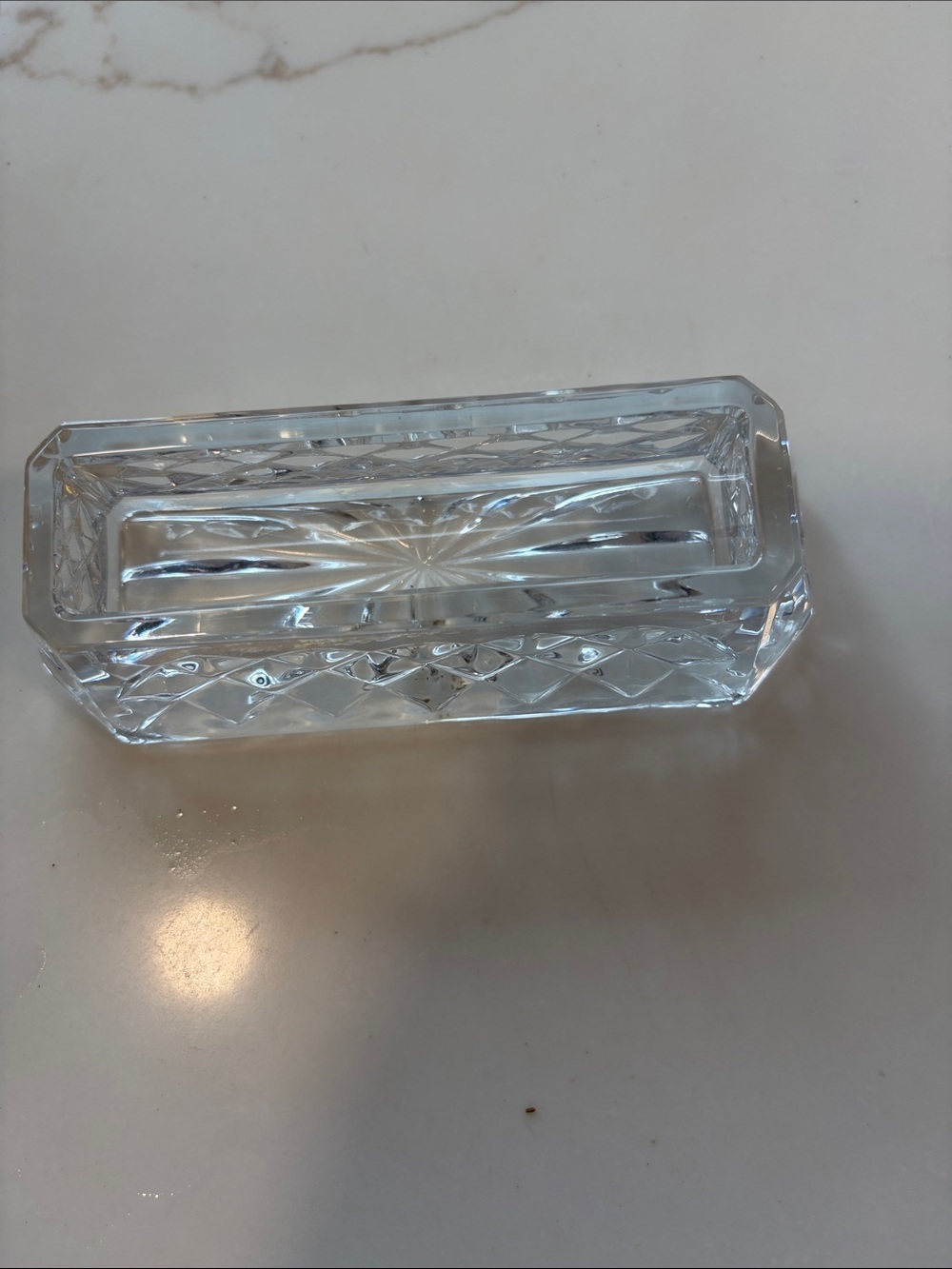 Waterford, stamped genuine business card holder.  Retired.